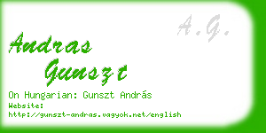andras gunszt business card